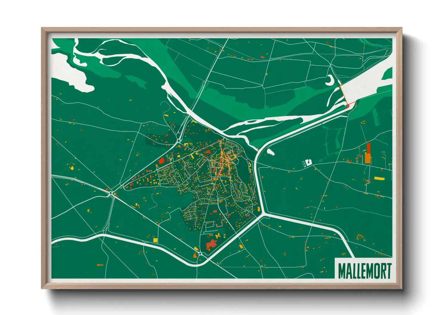 Une affiche de carte sur Mallemort