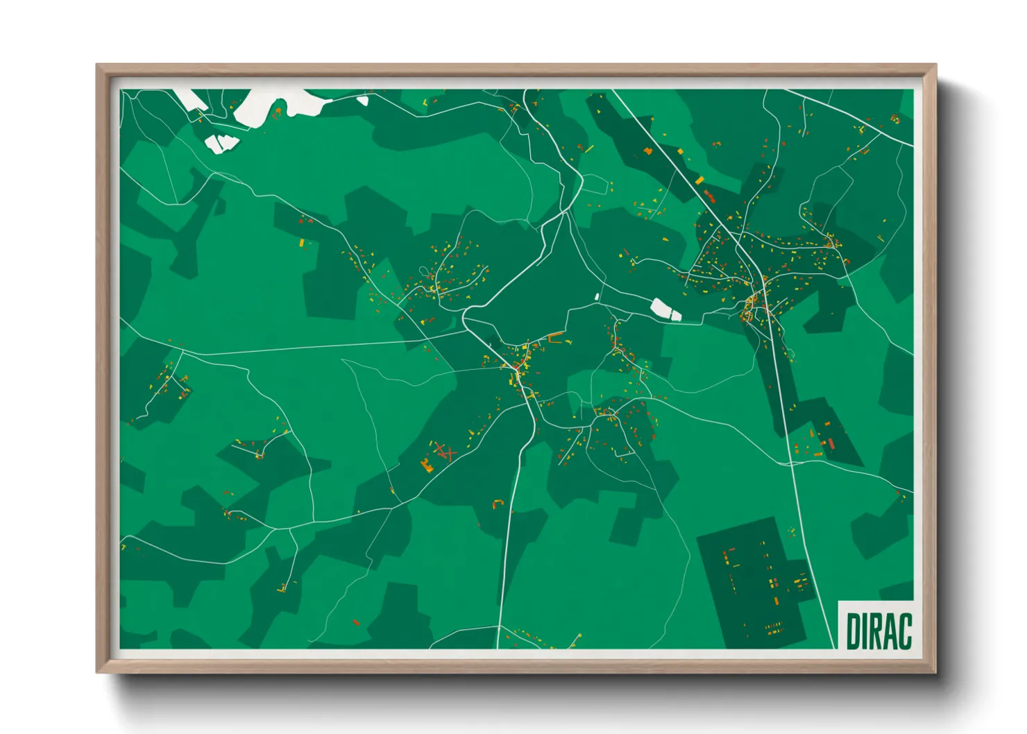 Une affiche de carte sur Dirac