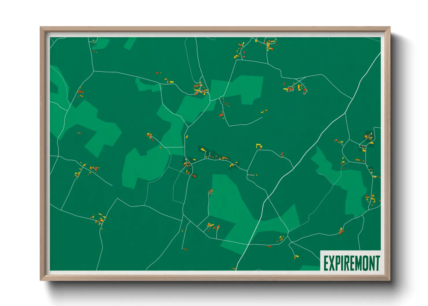 Une affiche de carte sur Expiremont
