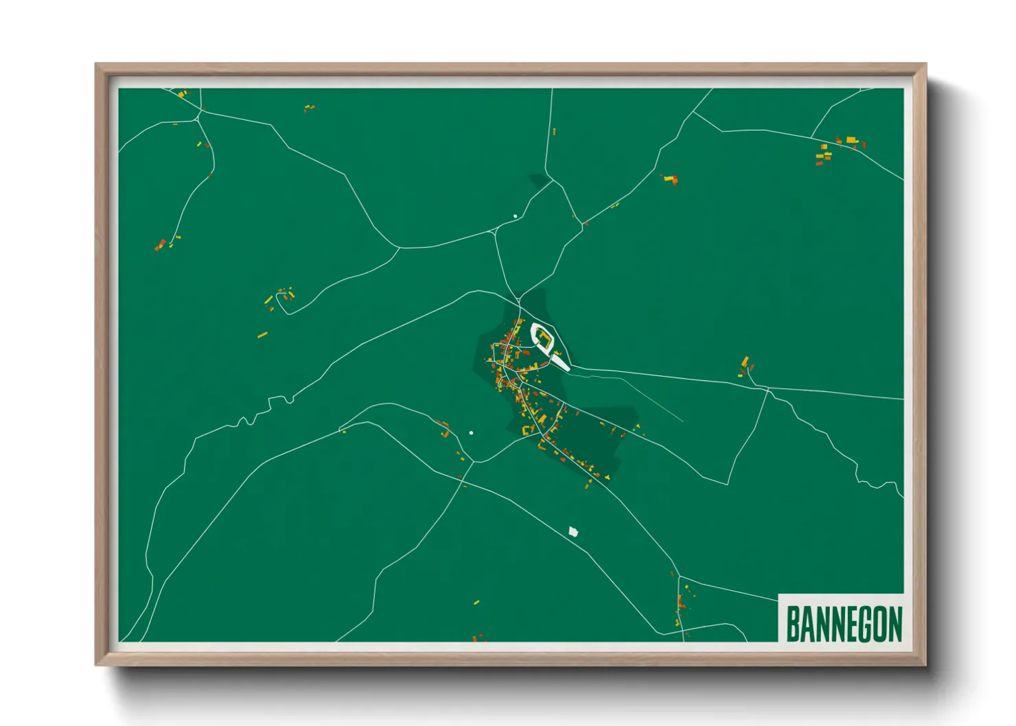 Une affiche de carte sur Bannegon