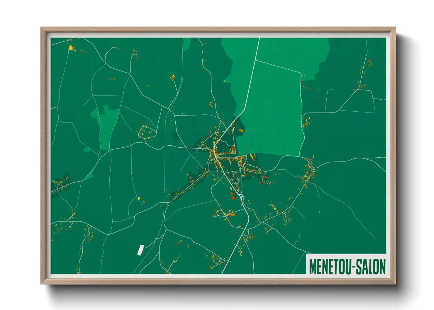 Une affiche de carte sur Menetou-Salon