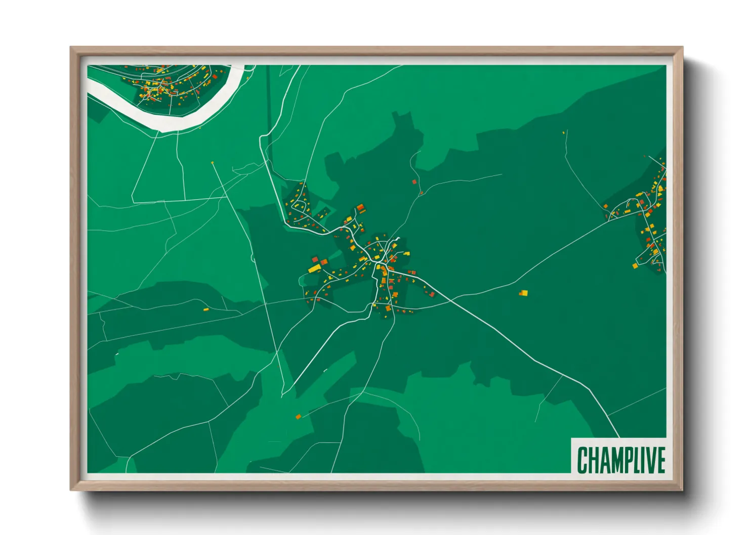 Une affiche de carte sur Champlive