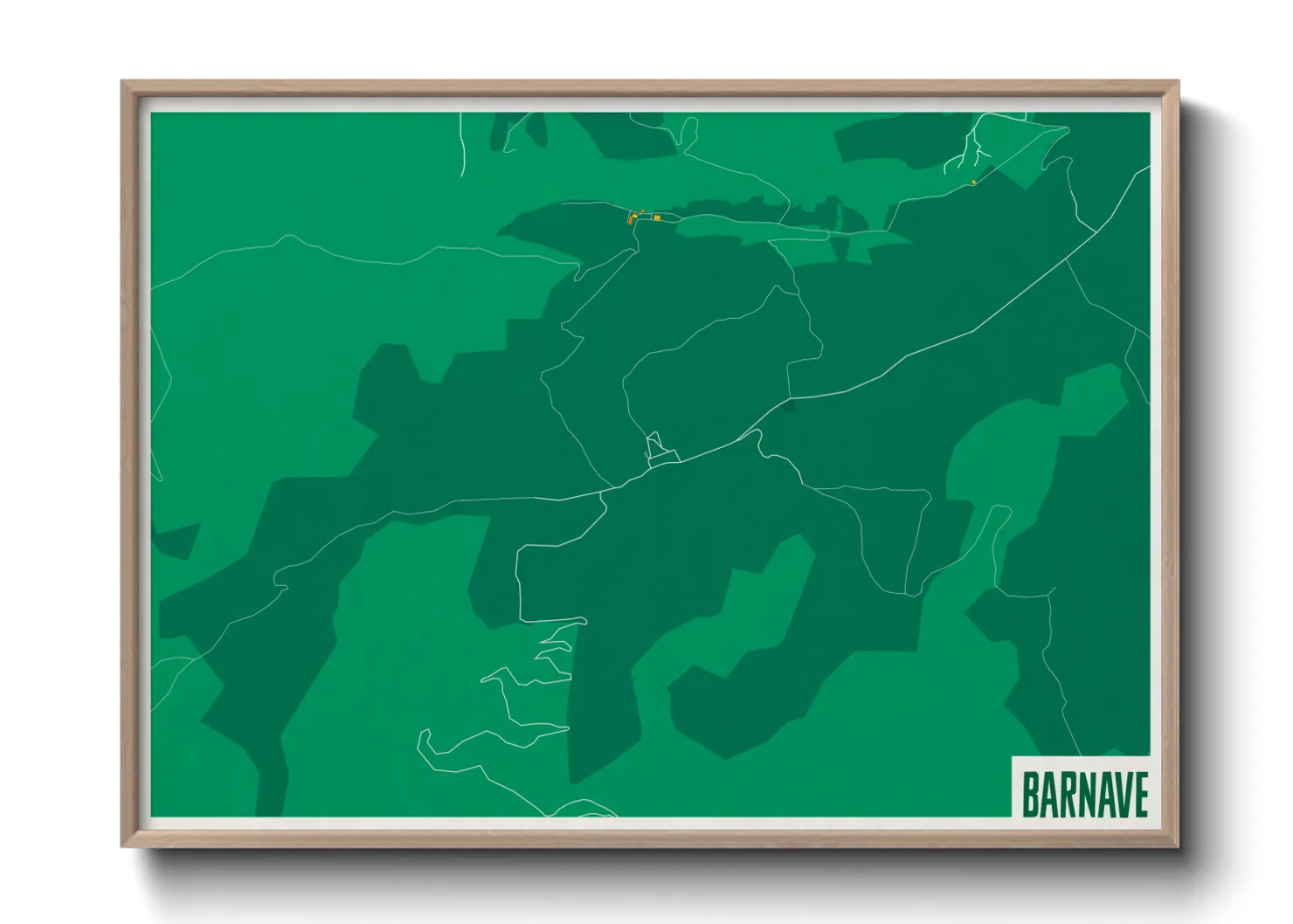 Une affiche de carte sur Barnave