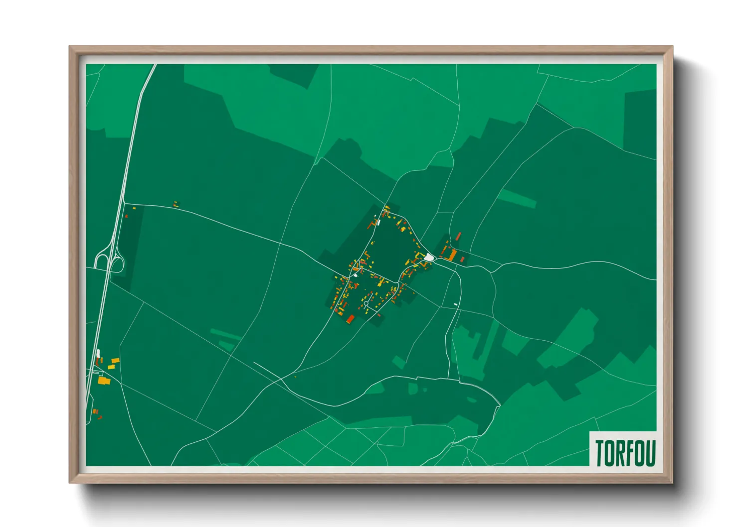 Une affiche de carte sur Torfou