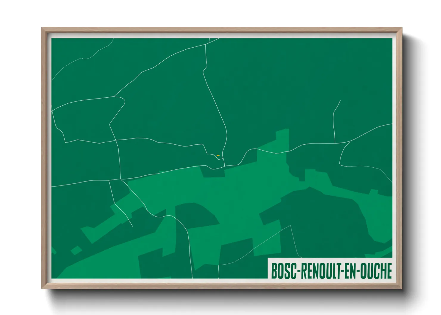 Une affiche de carte sur Bosc-Renoult-en-Ouche