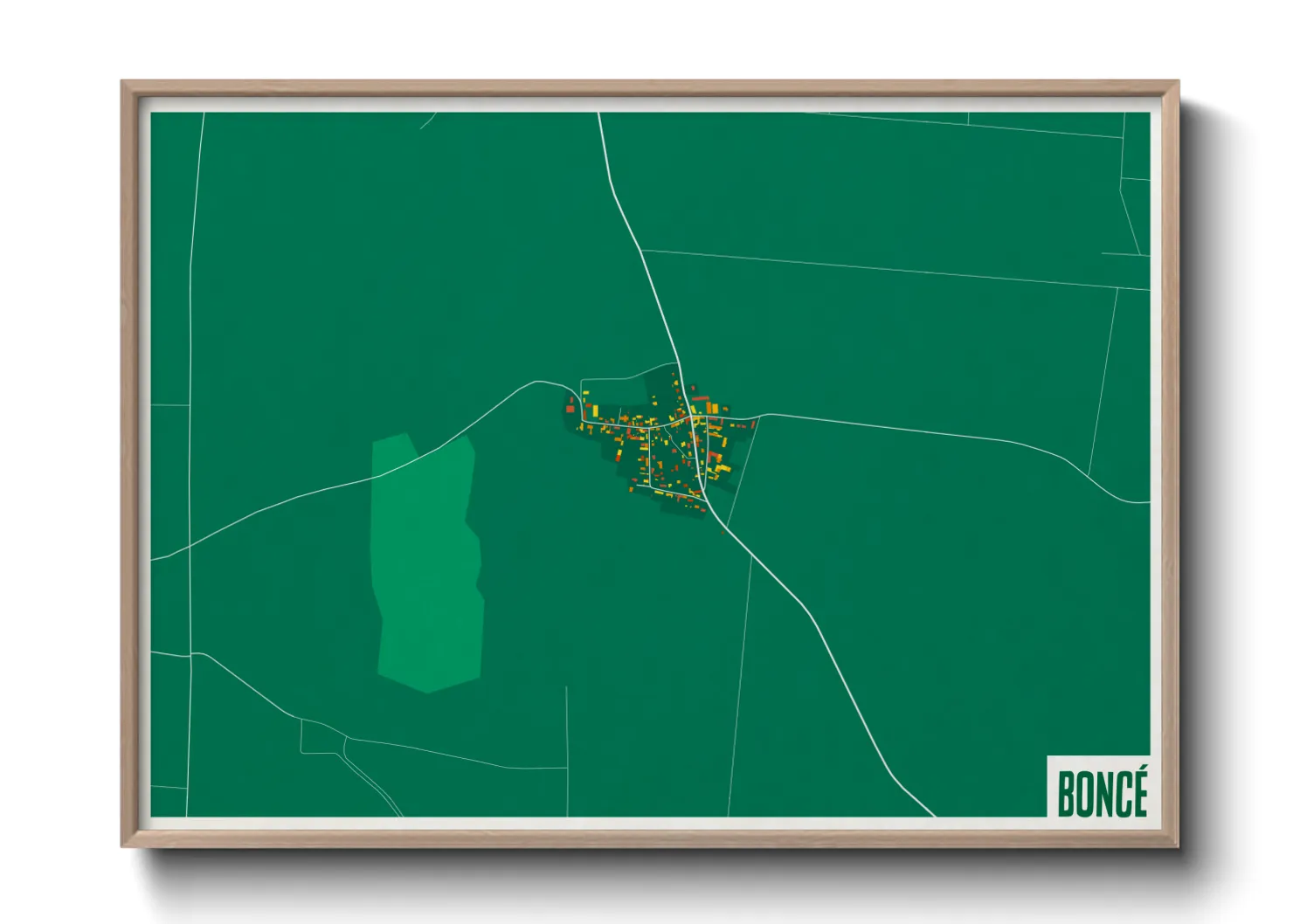 Une affiche de carte sur Boncé
