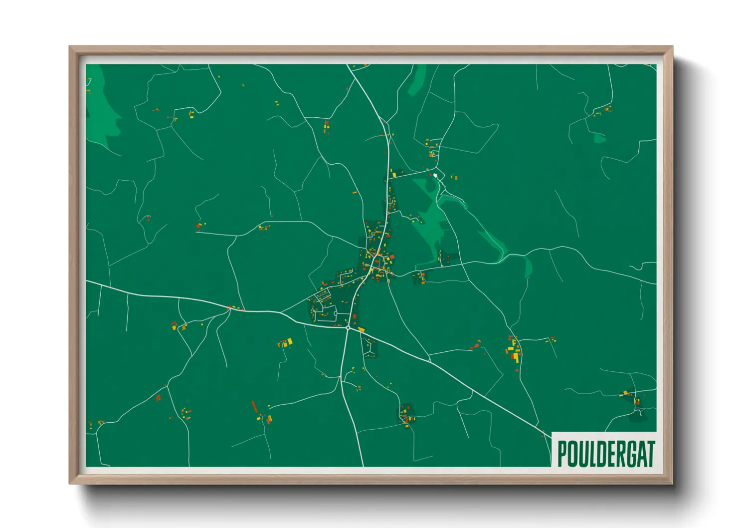 Une affiche de carte sur Pouldergat