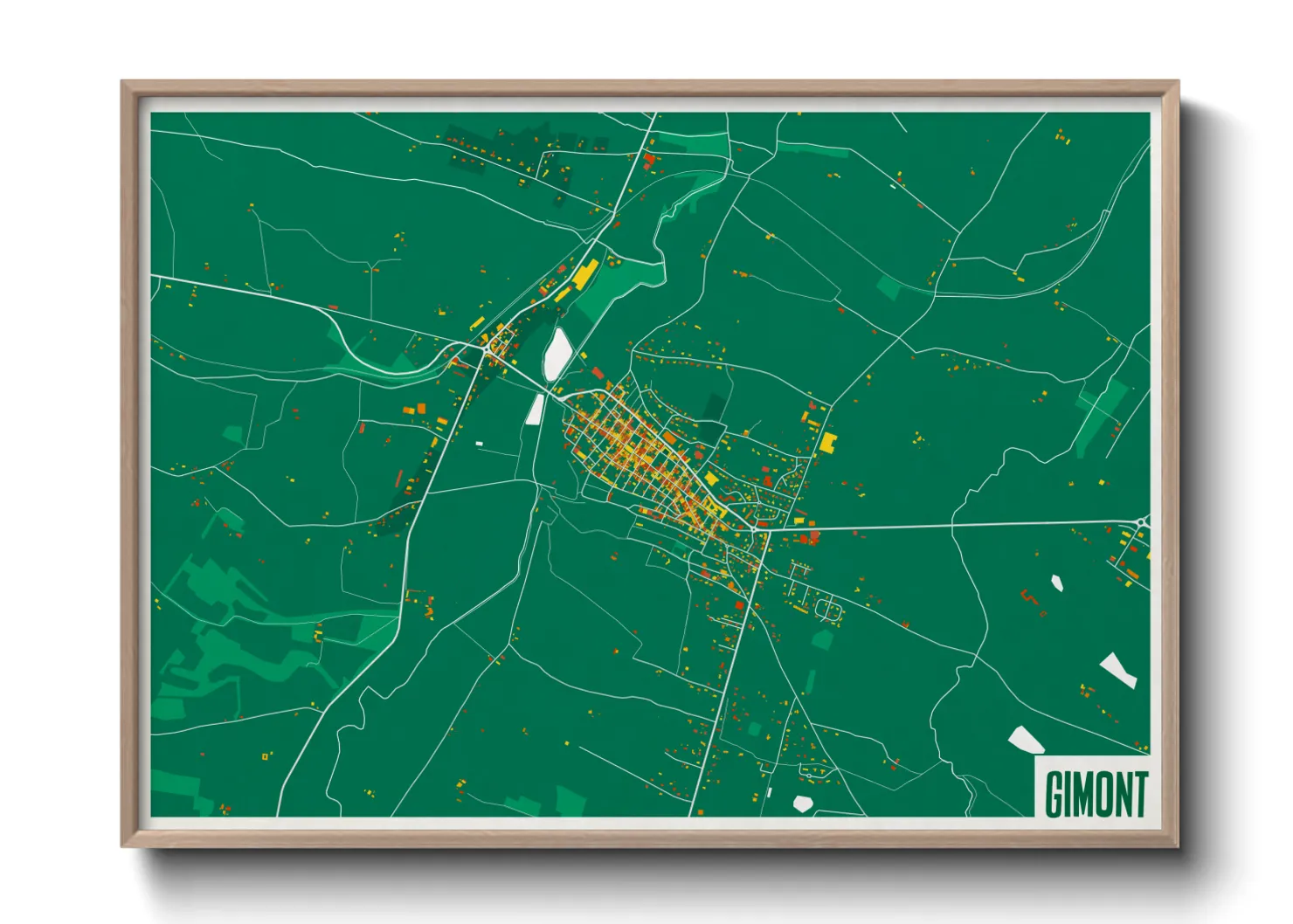 Une affiche de carte sur Gimont
