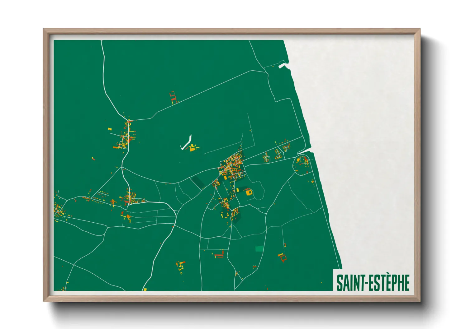Une affiche de carte sur Saint-Estèphe