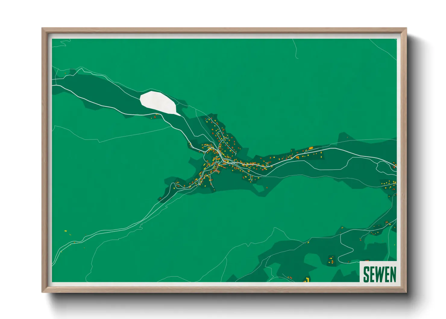 Une affiche de carte sur Sewen