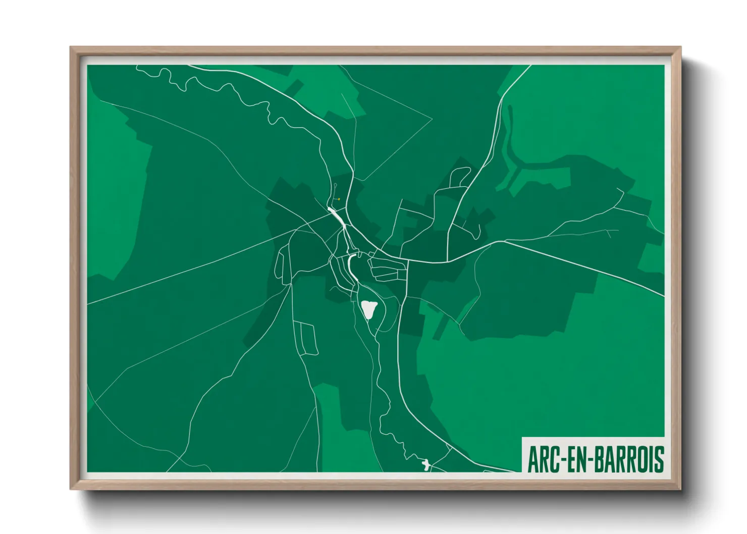 Une affiche de carte sur Arc-en-Barrois