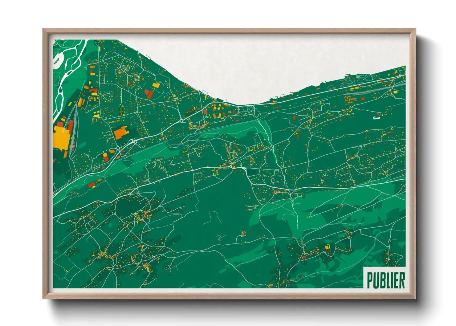 Une affiche de carte sur Publier