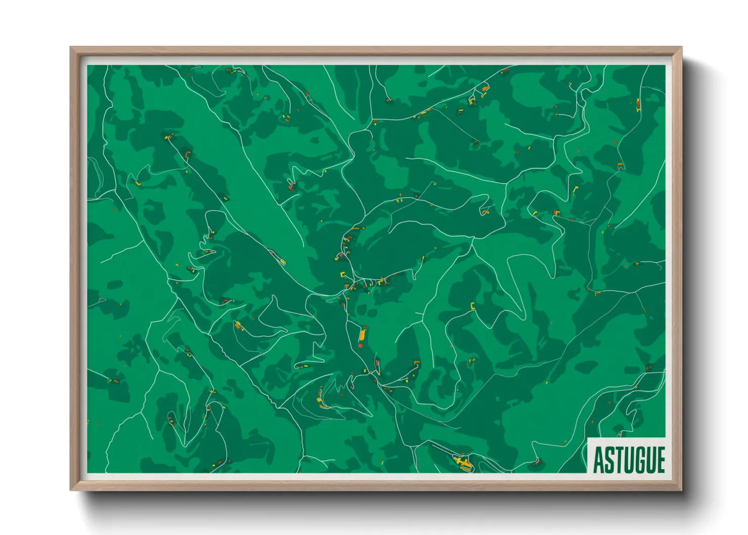 Une affiche de carte sur Astugue