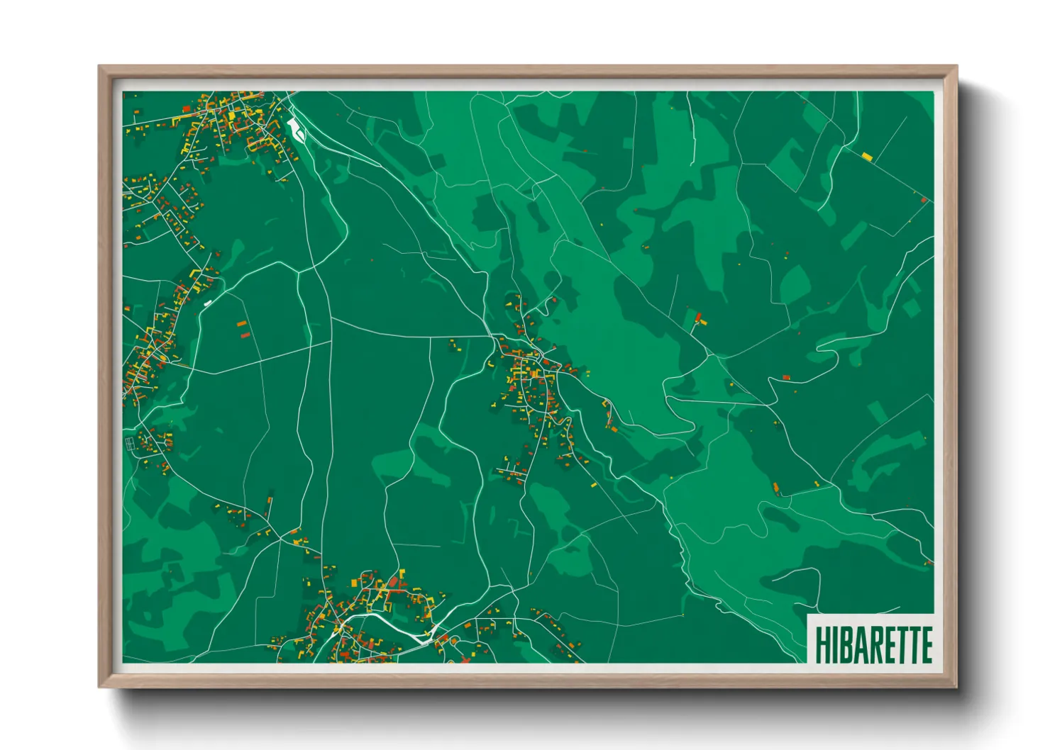 Une affiche de carte sur Hibarette