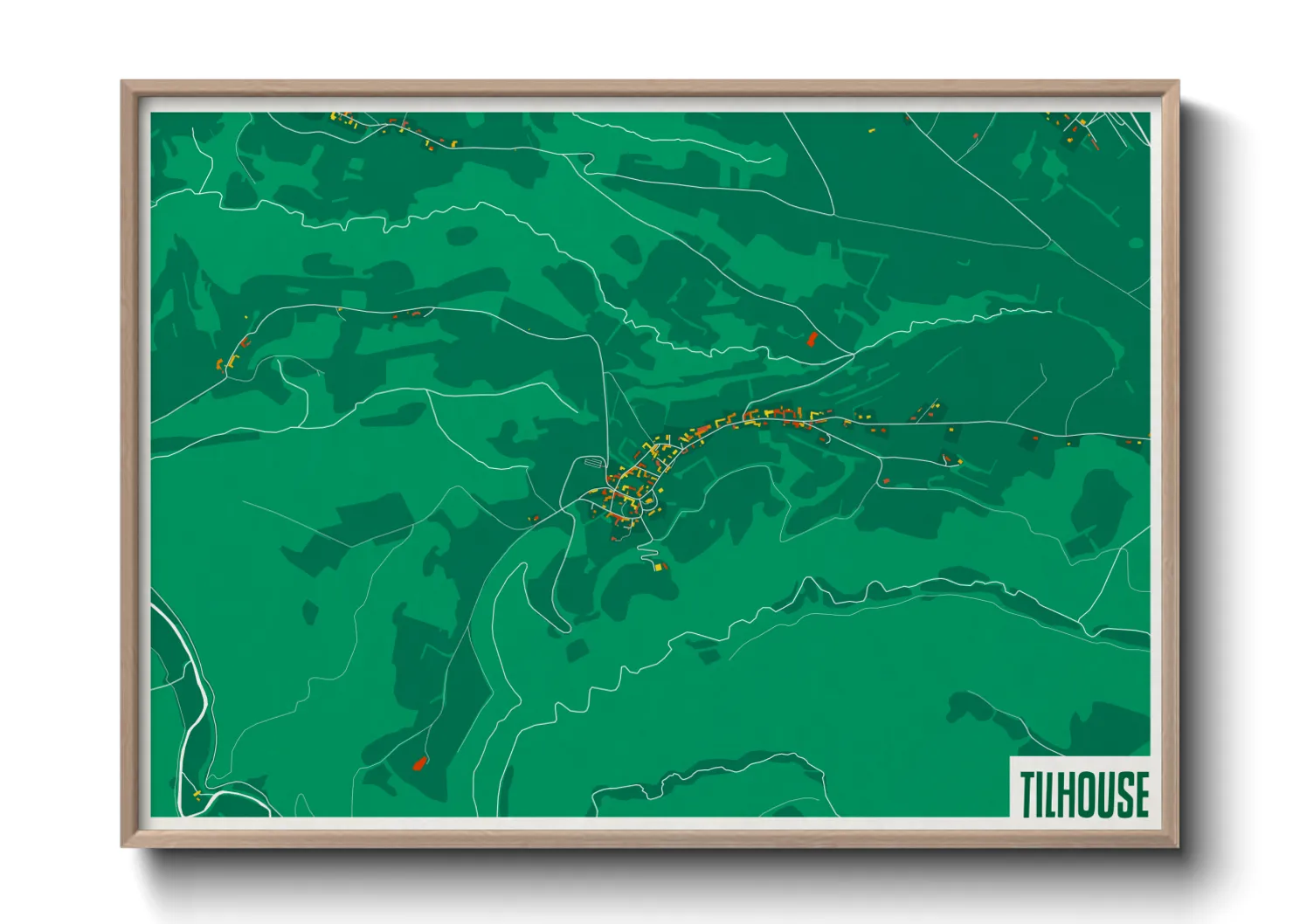 Une affiche de carte sur Tilhouse