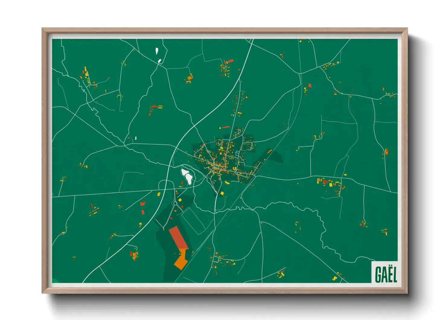 Une affiche de carte sur Gaël