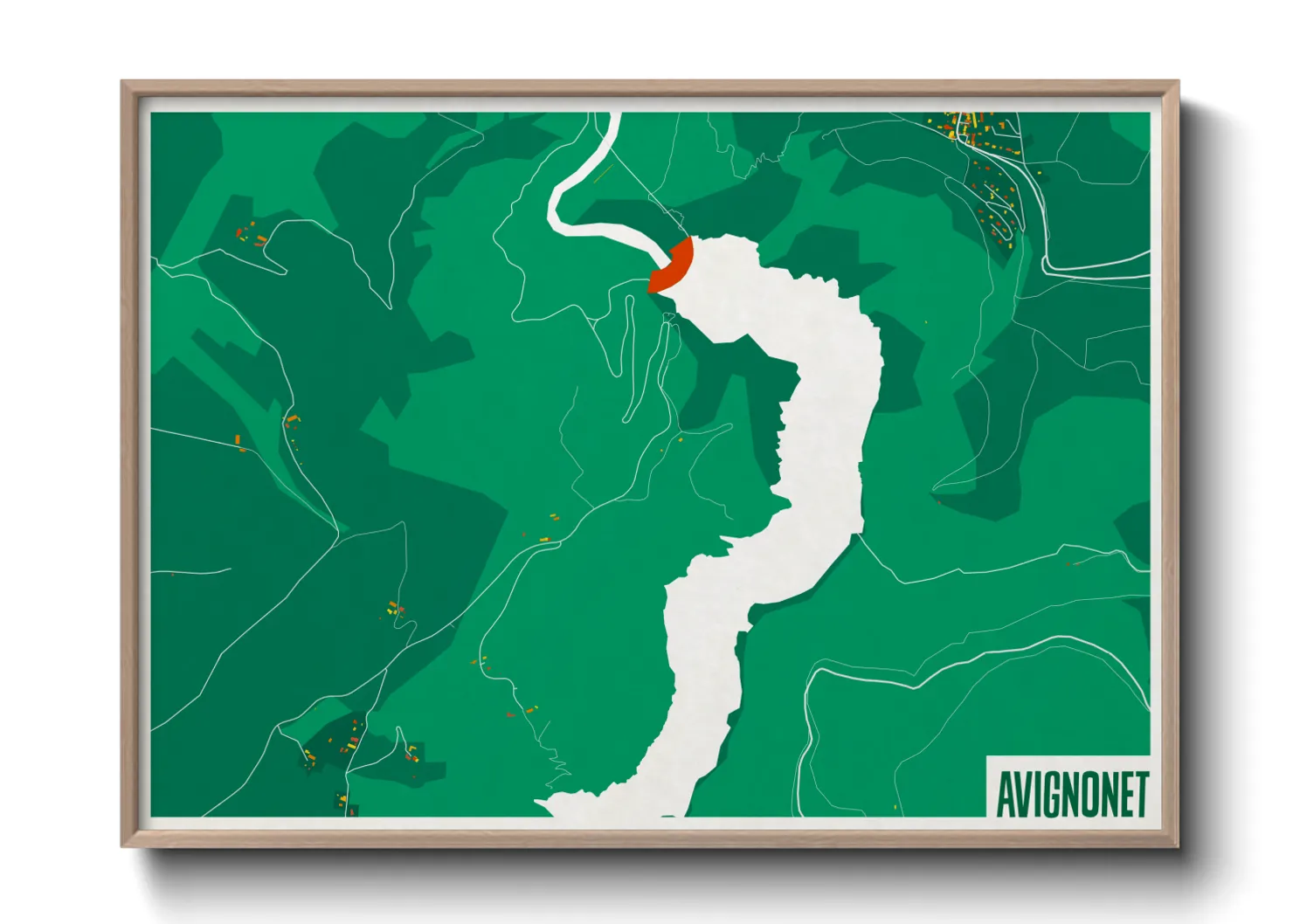 Une affiche de carte sur Avignonet