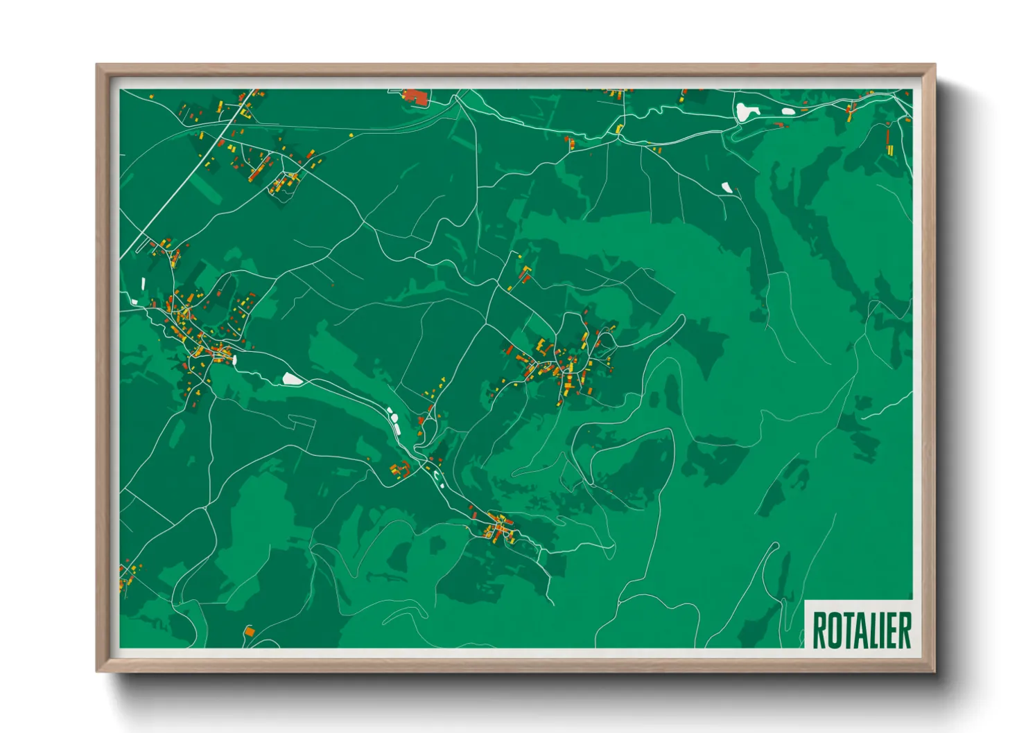 Une affiche de carte sur Rotalier