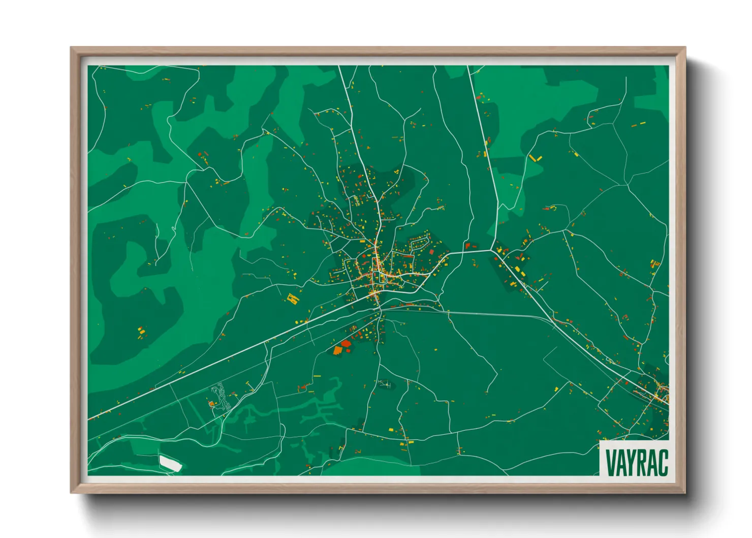 Une affiche de carte sur Vayrac