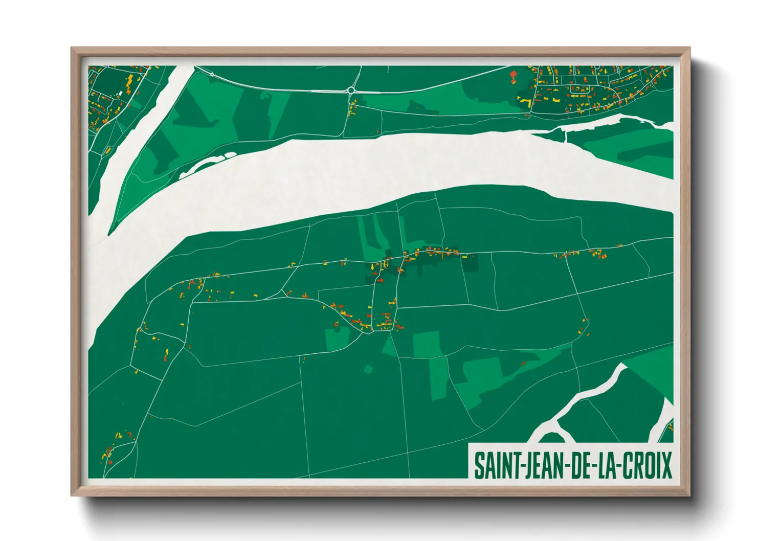 Une affiche de carte sur Saint-Jean-de-la-Croix
