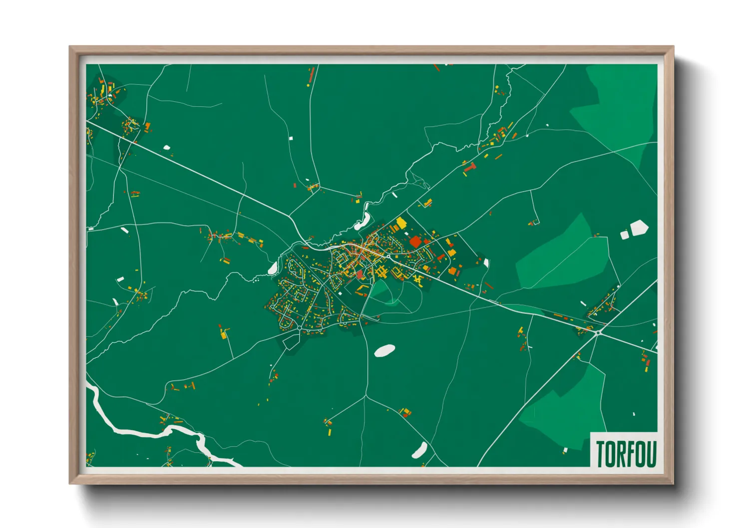 Une affiche de carte sur Torfou