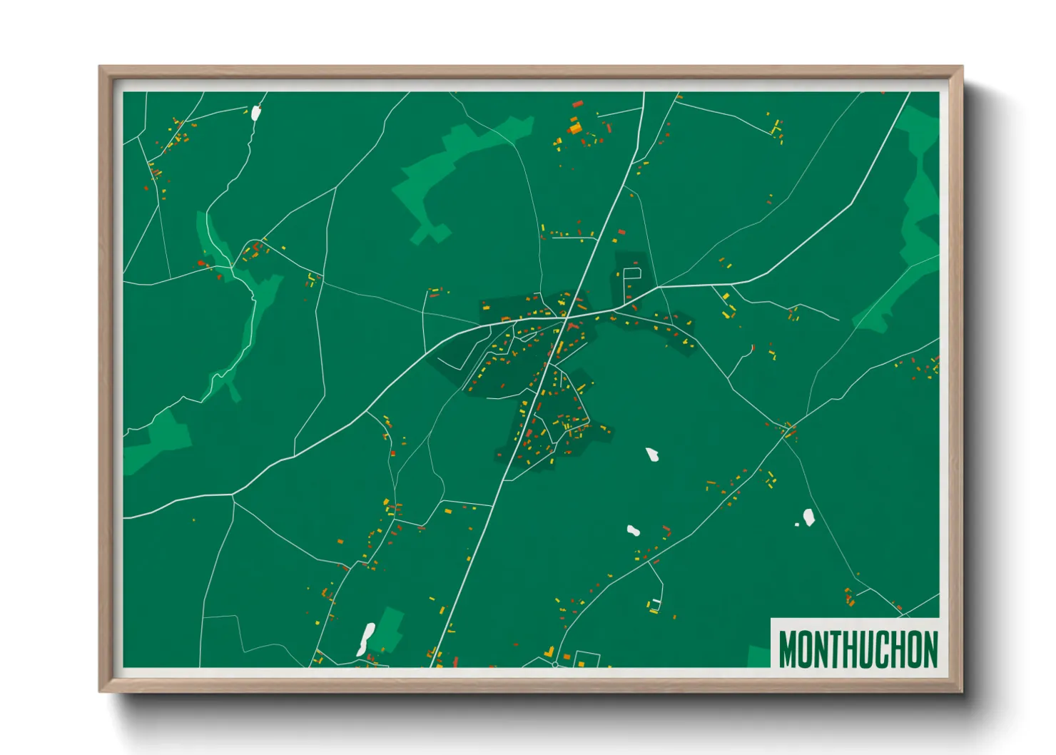 Une affiche de carte sur Monthuchon
