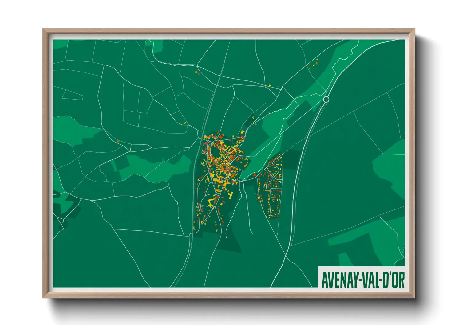 Une affiche de carte sur Avenay-Val-d'Or