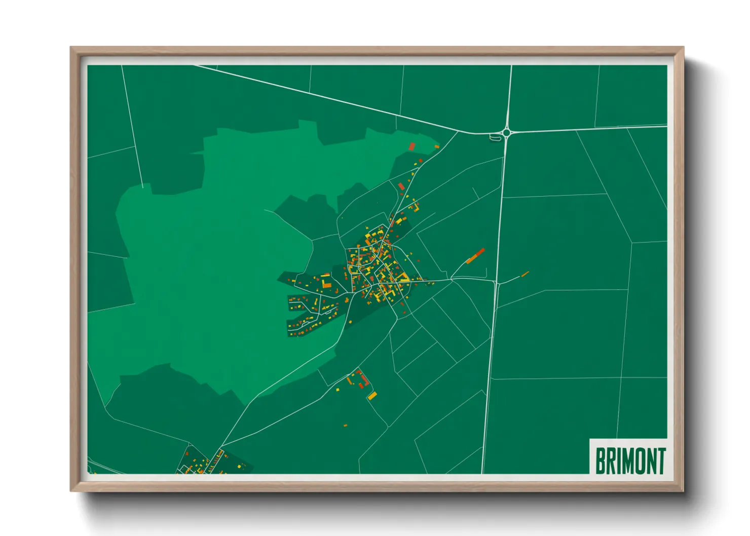 Une affiche de carte sur Brimont