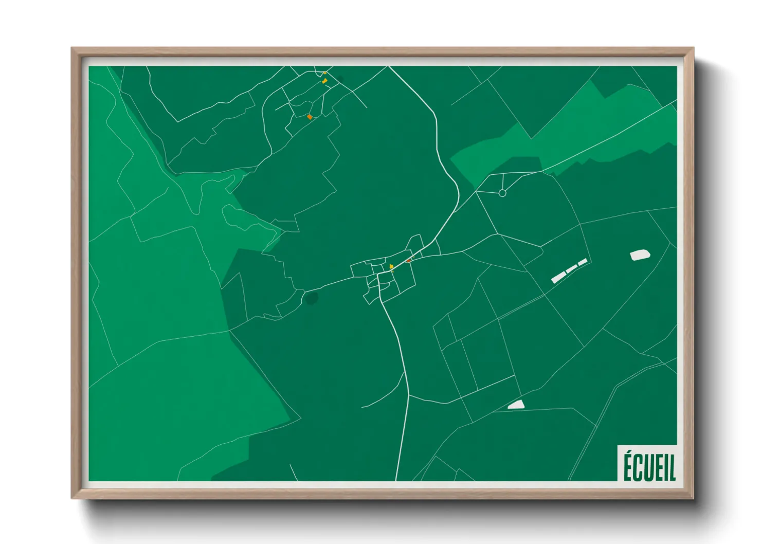 Une affiche de carte sur Écueil