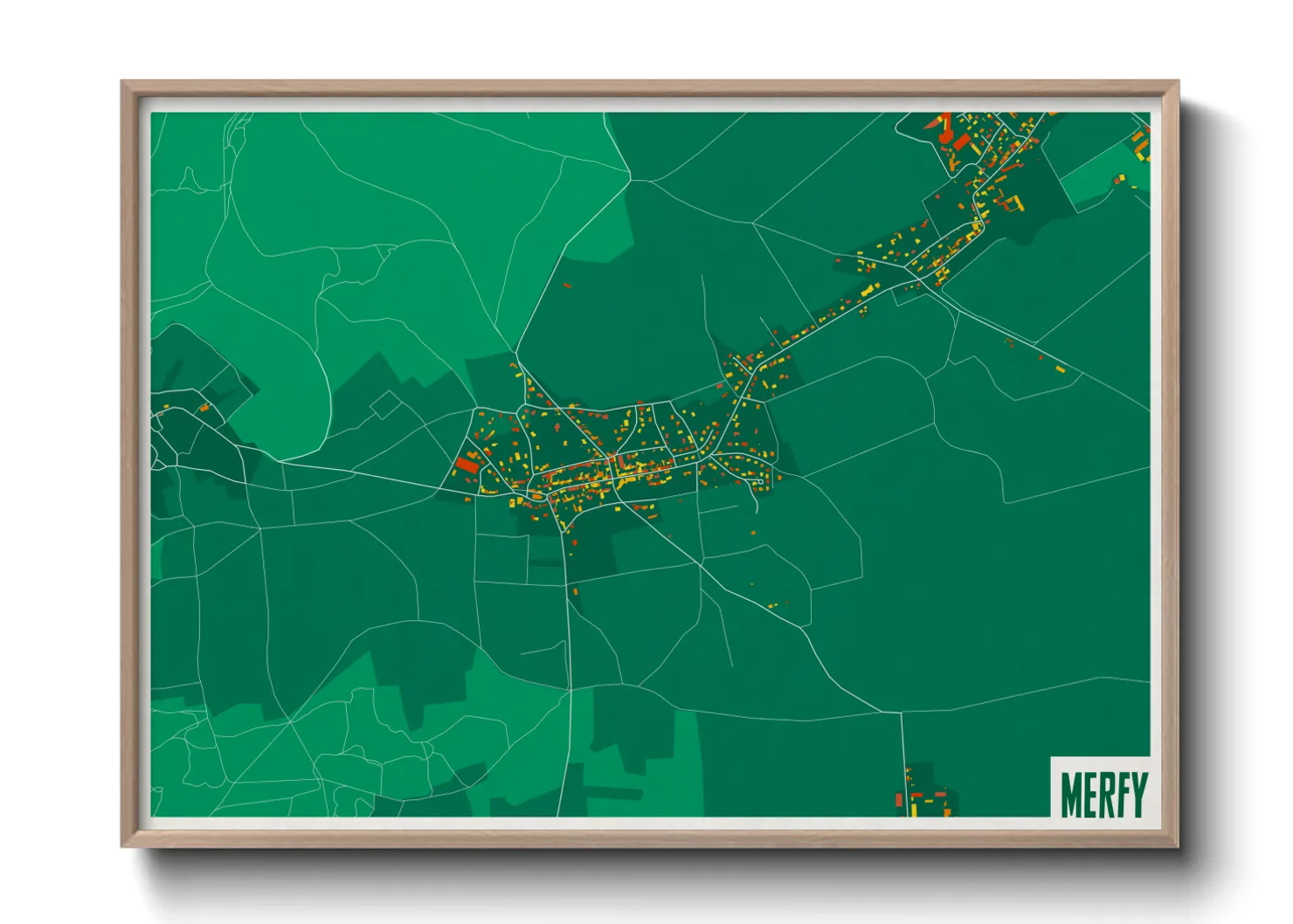 Une affiche de carte sur Merfy