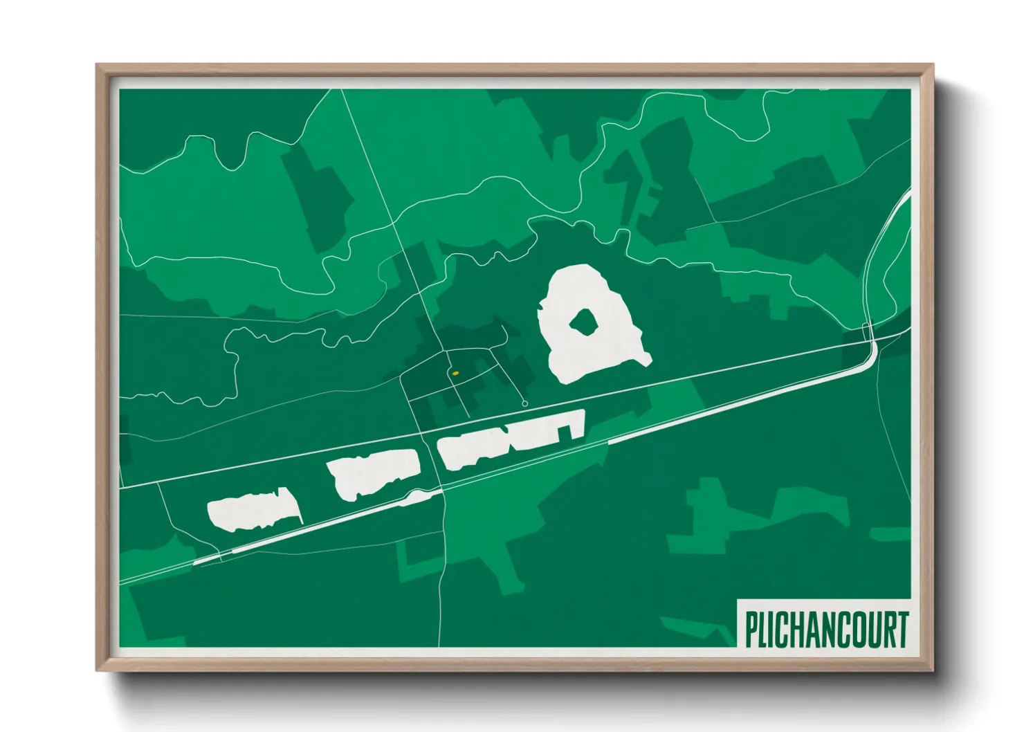 Une affiche de carte sur Plichancourt