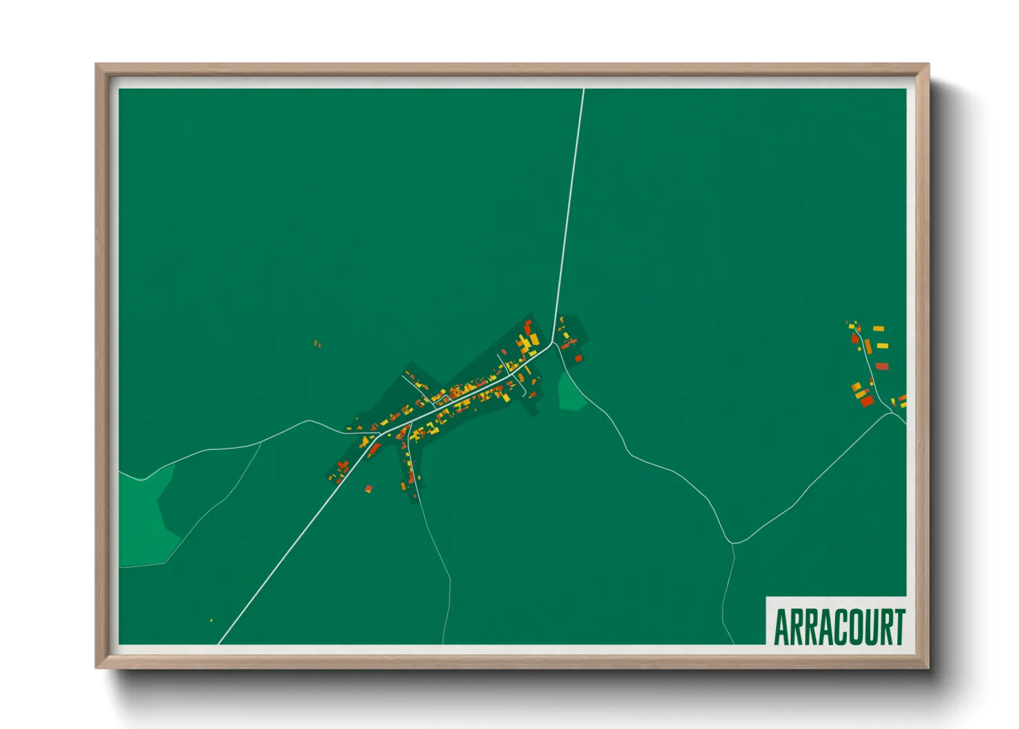 Une affiche de carte sur Arracourt