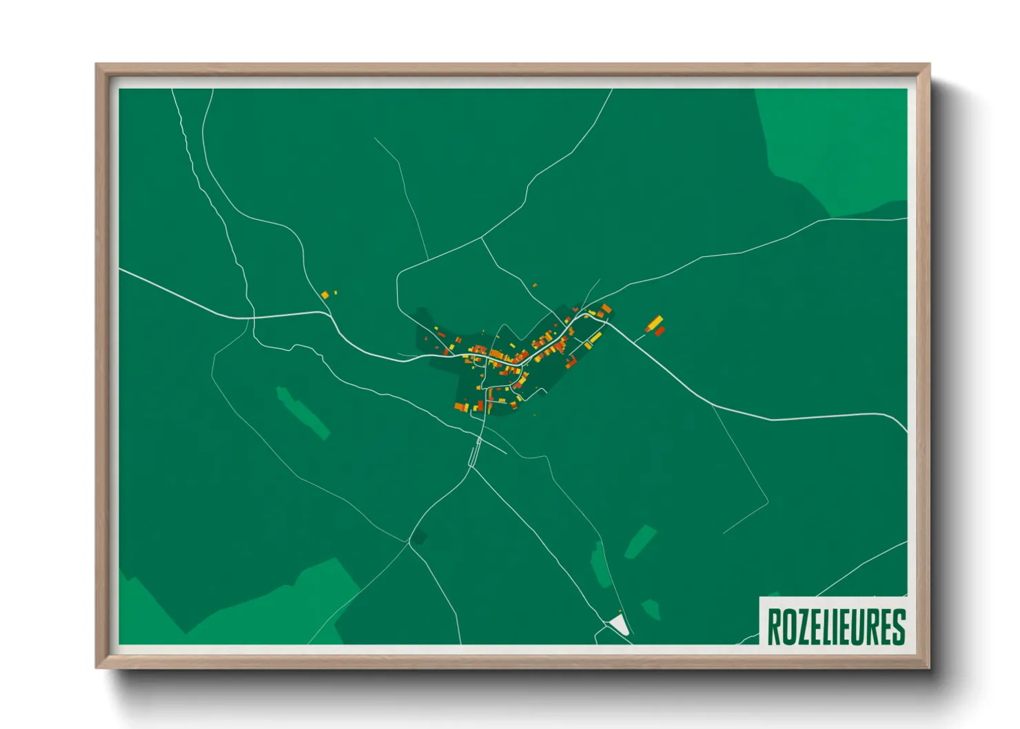 Une affiche de carte sur Rozelieures
