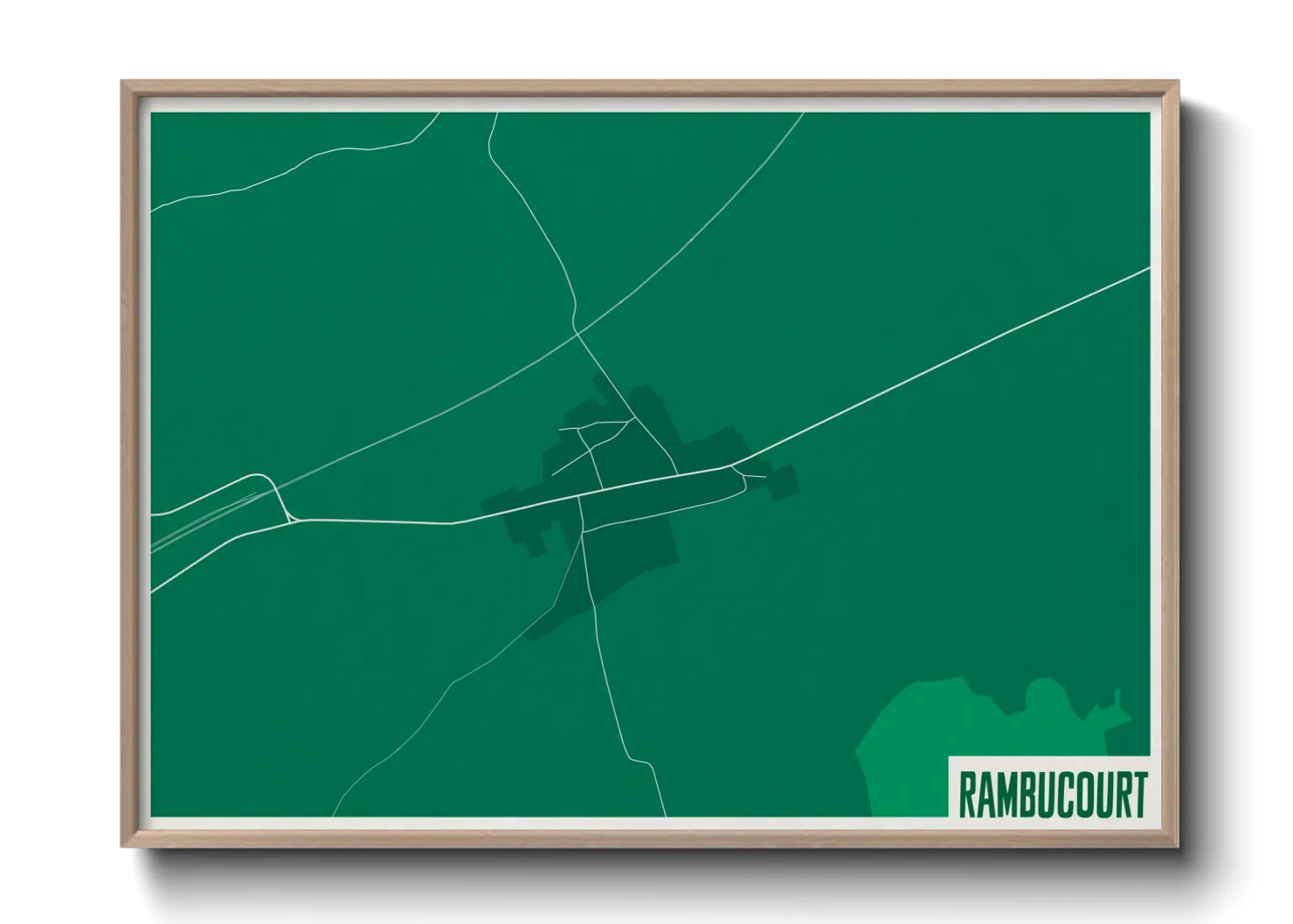 Une affiche de carte sur Rambucourt