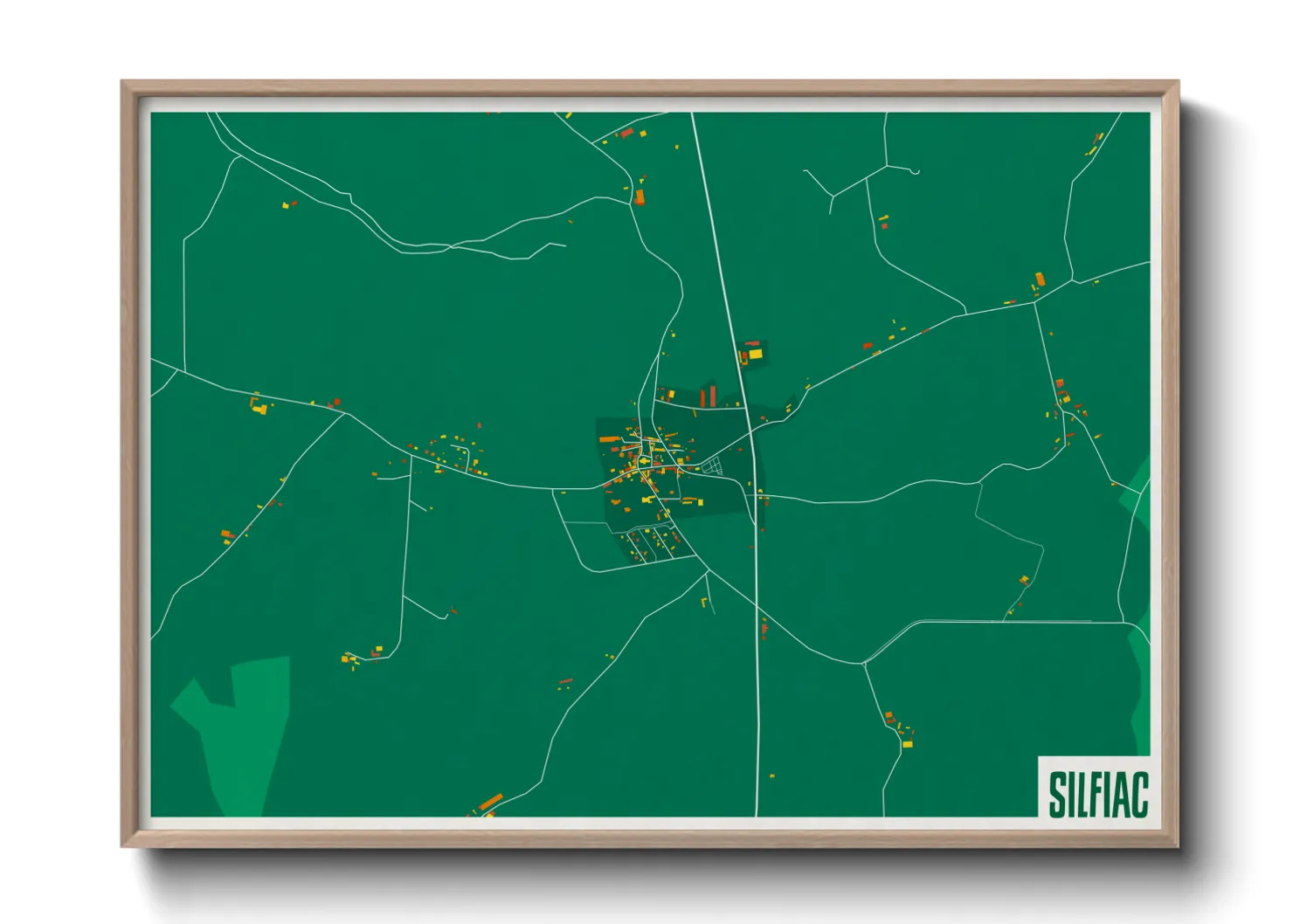 Une affiche de carte sur Silfiac