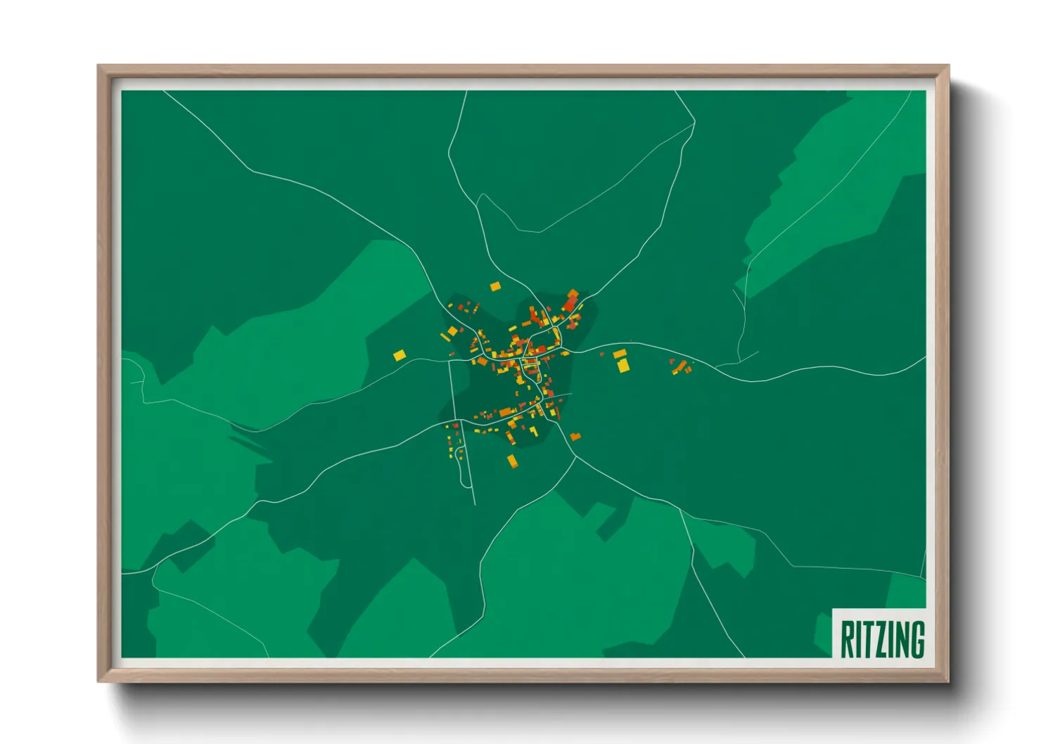 Une affiche de carte sur Ritzing