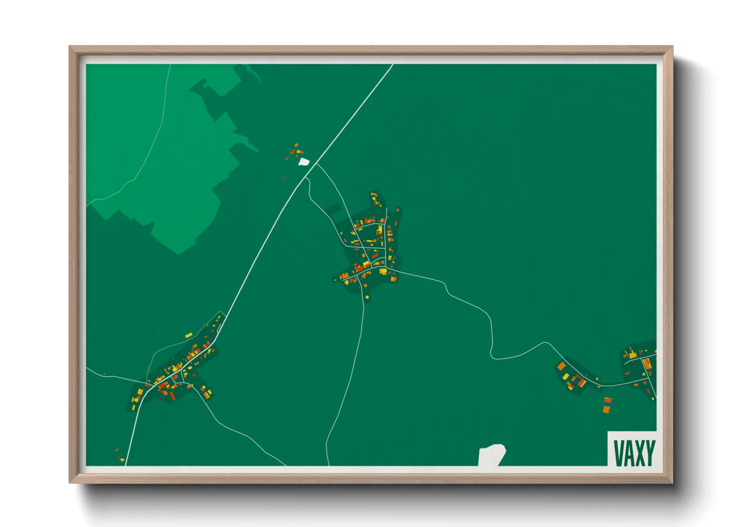 Une affiche de carte sur Vaxy