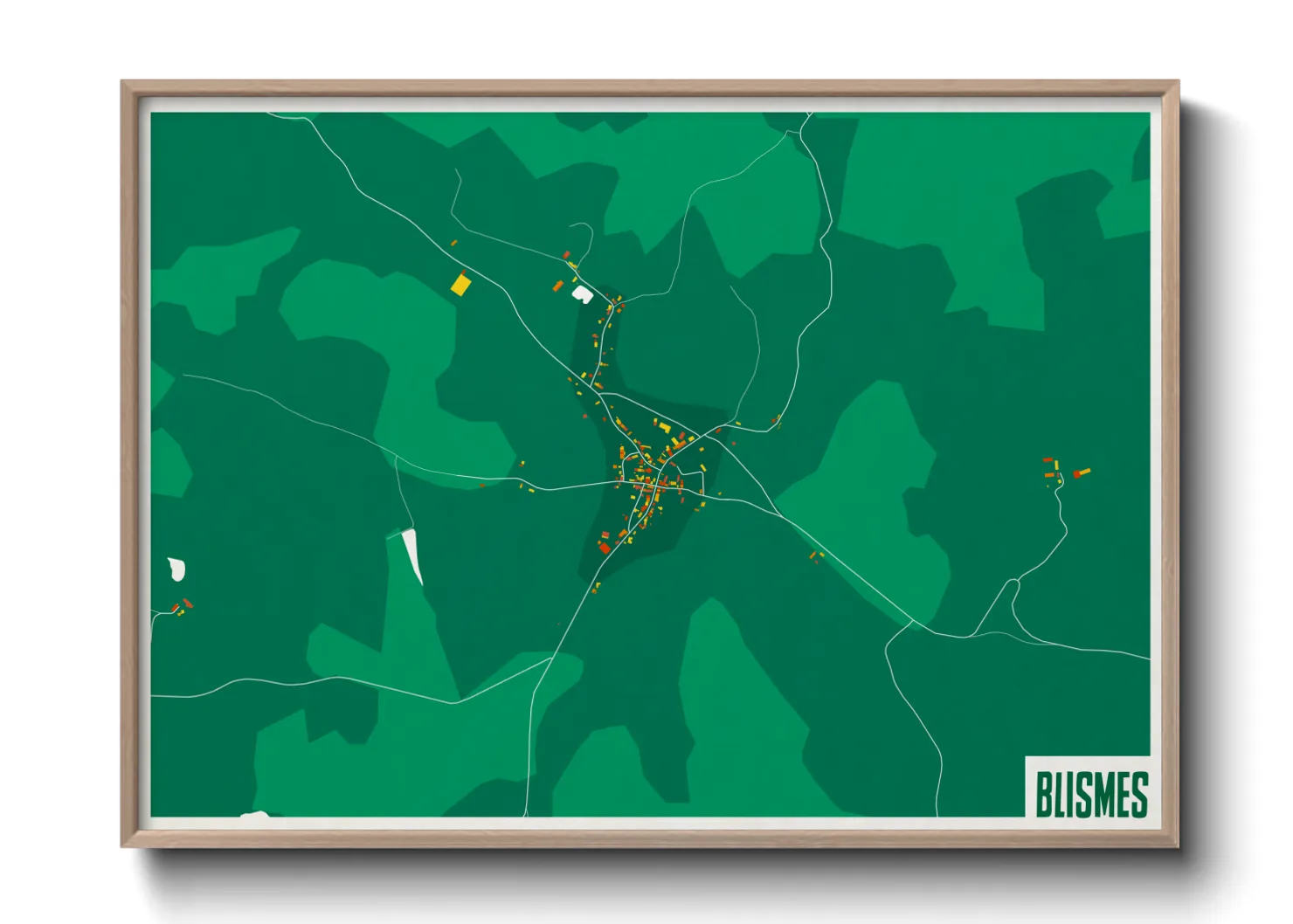 Une affiche de carte sur Blismes