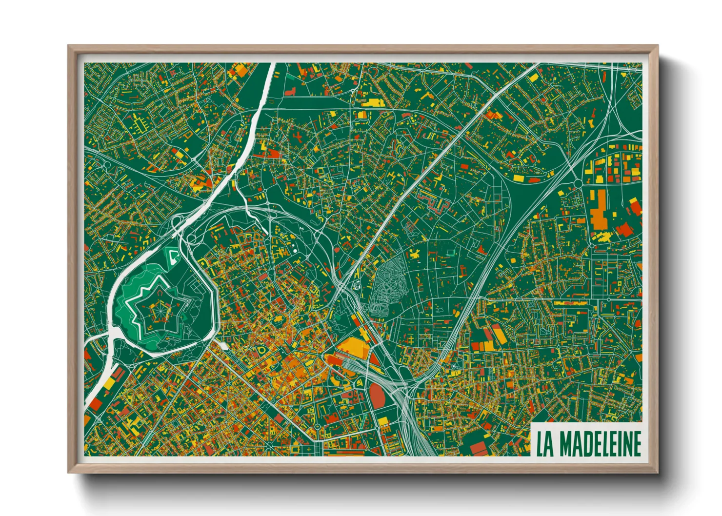 Une affiche de carte sur La Madeleine