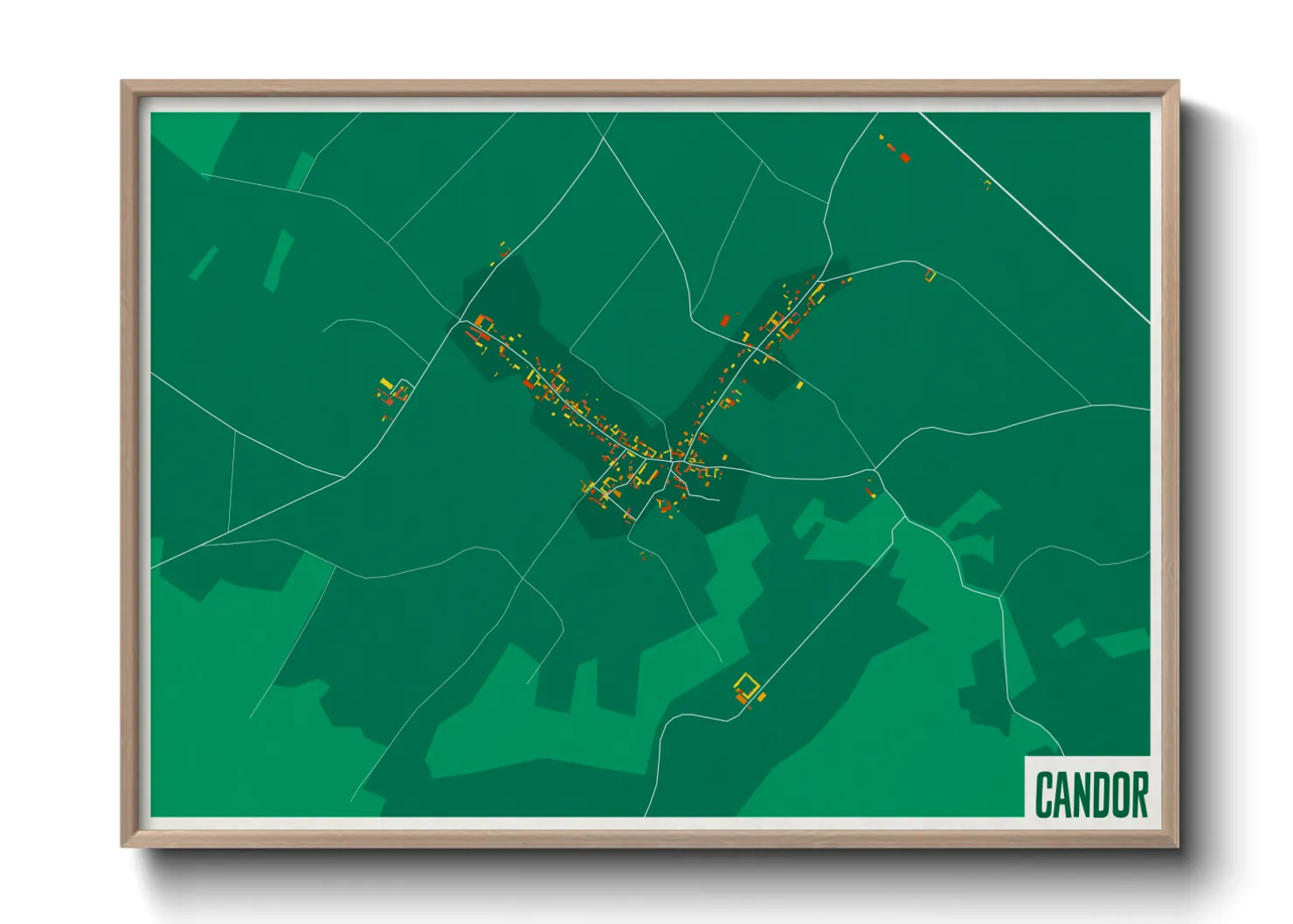 Une affiche de carte sur Candor