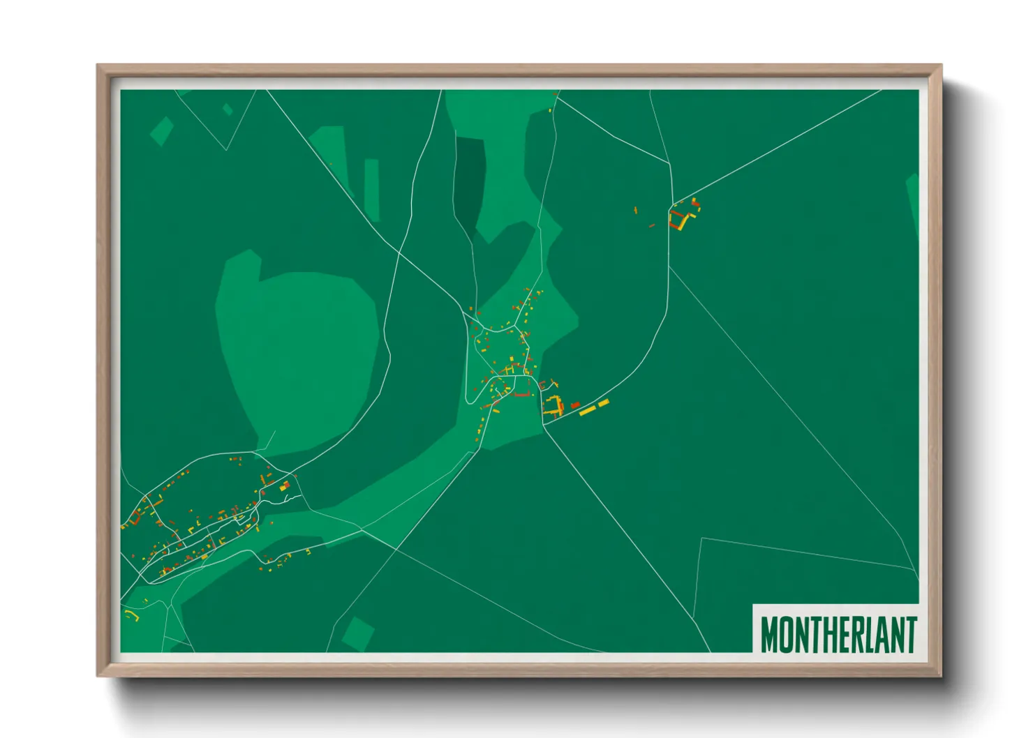 Une affiche de carte sur Montherlant