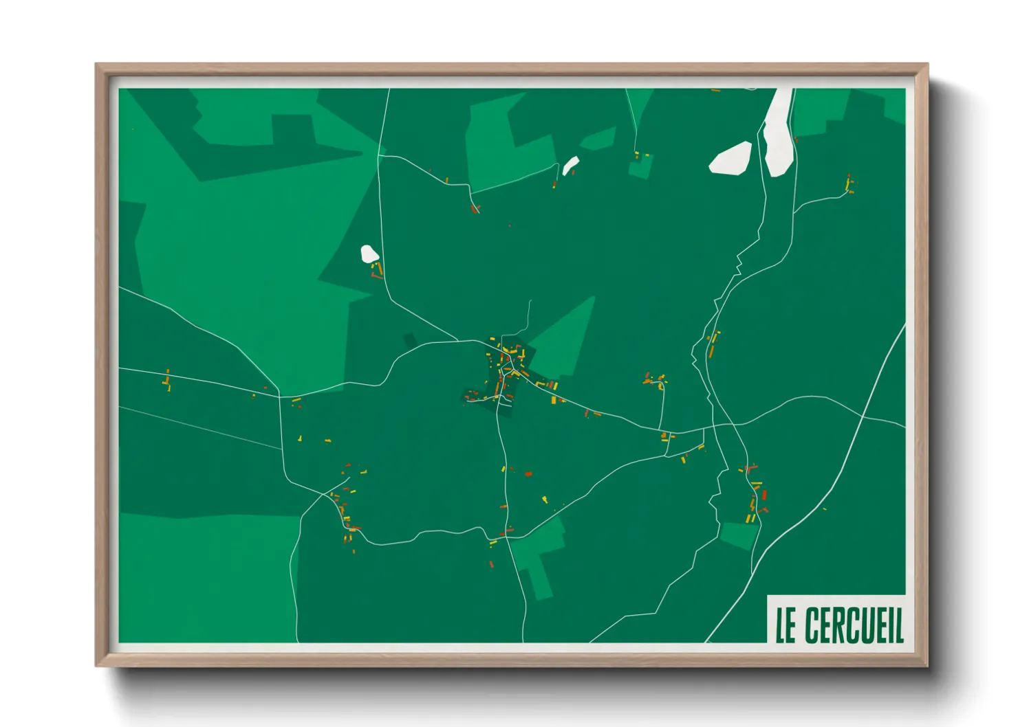 Une affiche de carte sur Le Cercueil