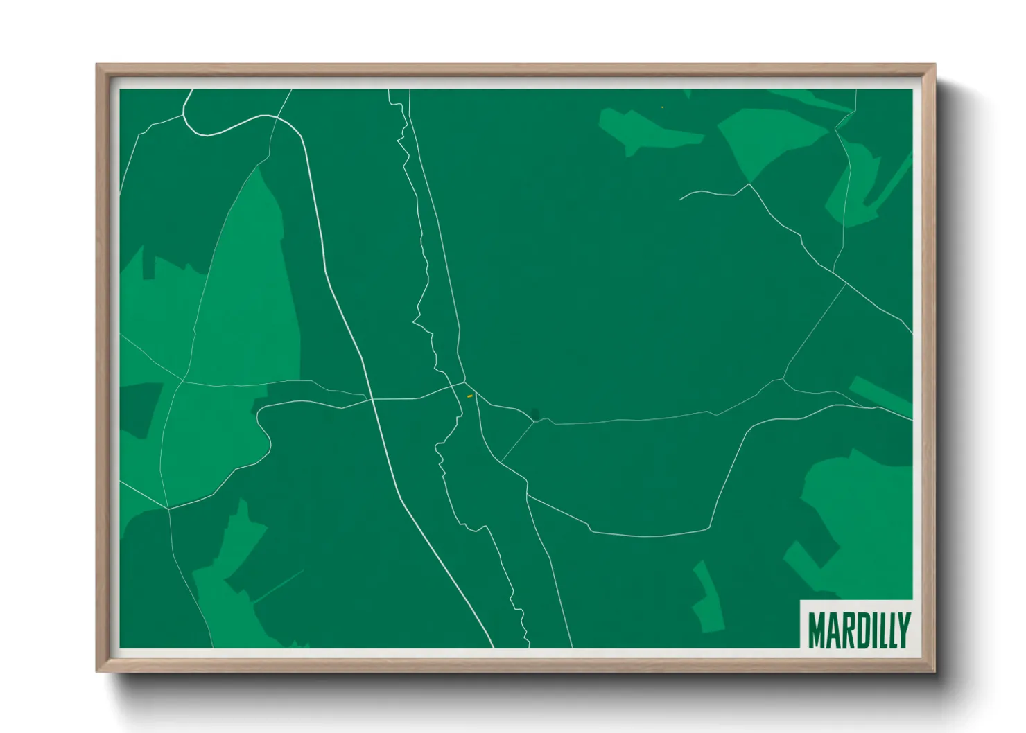 Une affiche de carte sur Mardilly