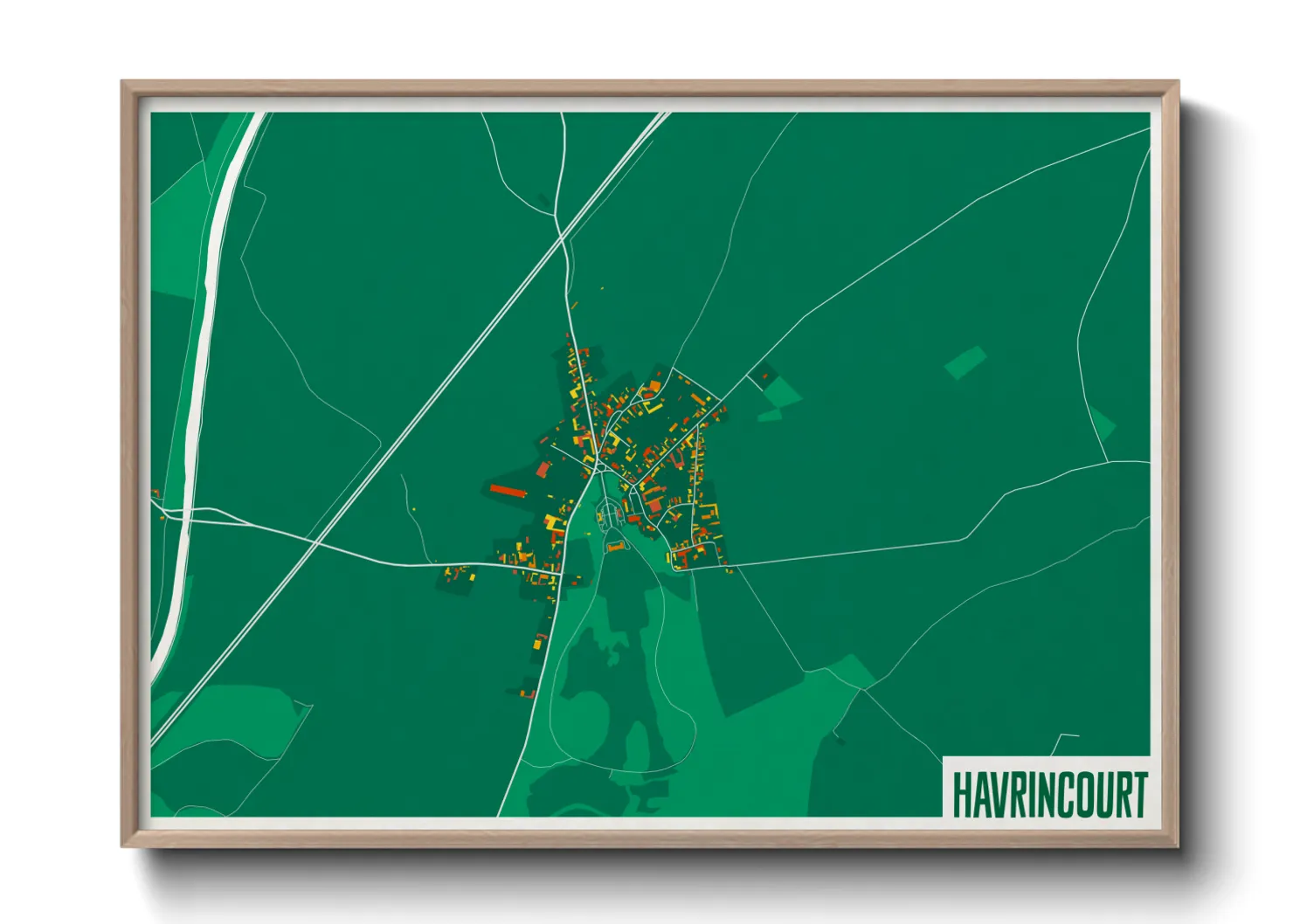 Une affiche de carte sur Havrincourt