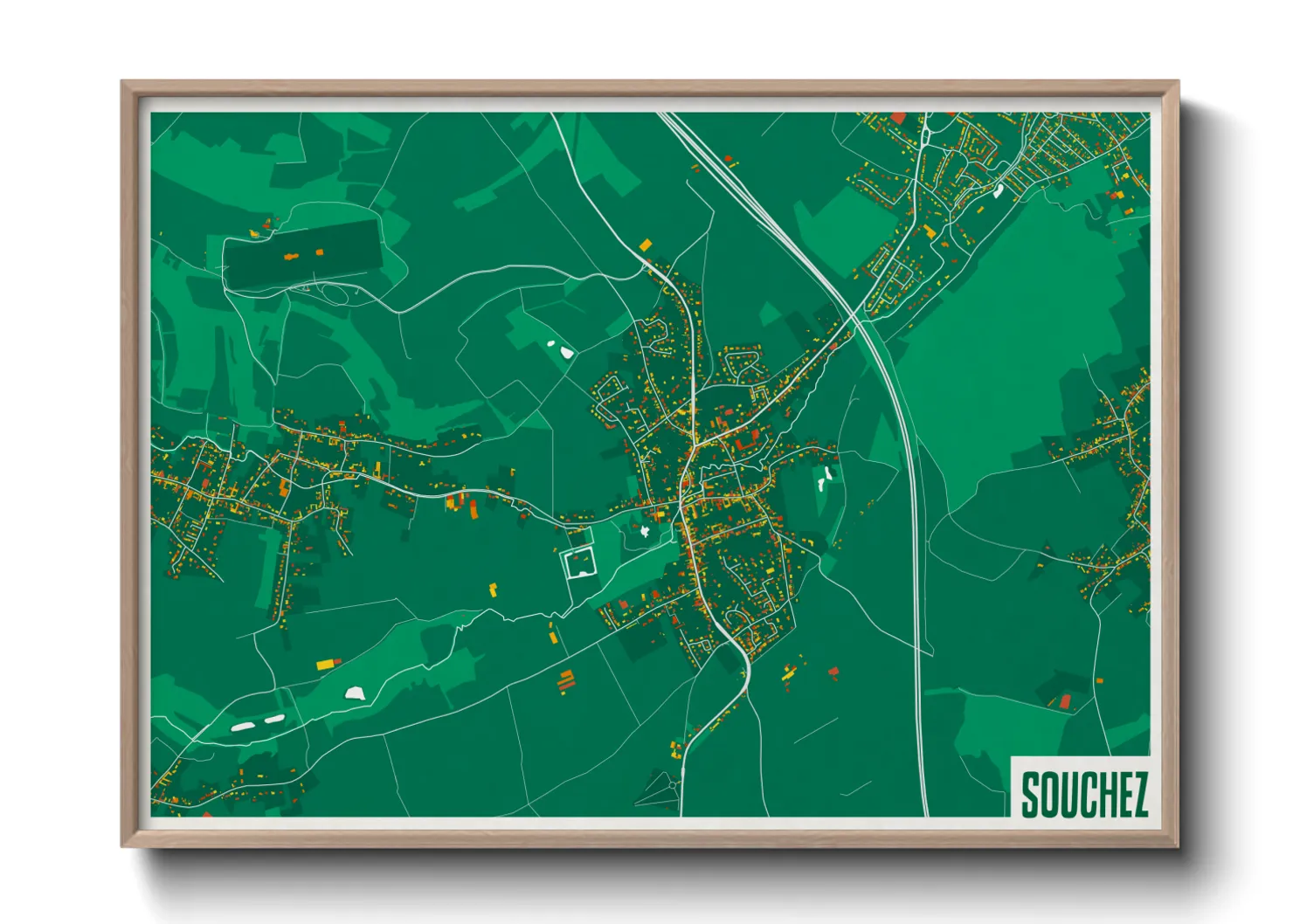 Une affiche de carte sur Souchez