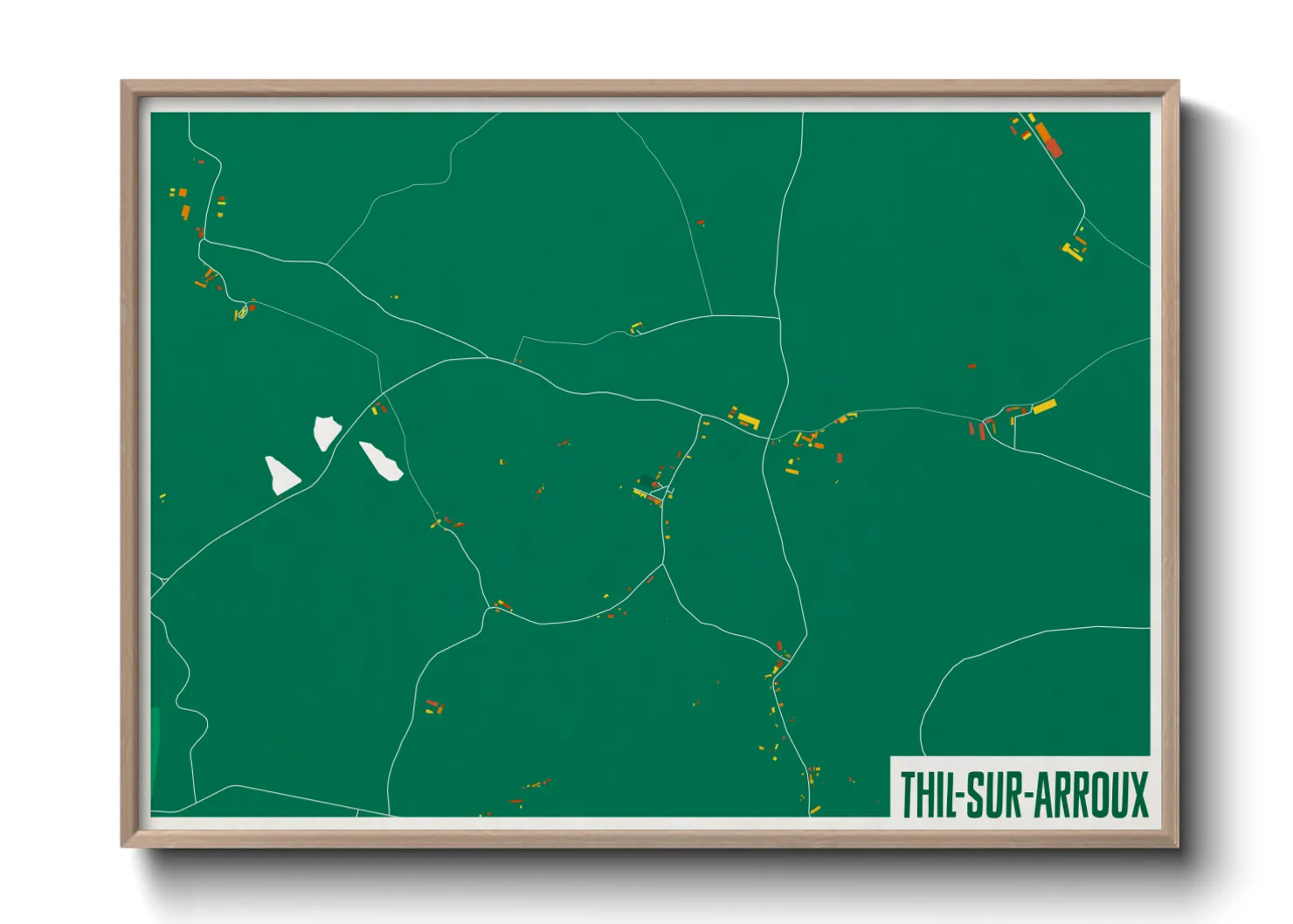 Une affiche de carte sur Thil-sur-Arroux