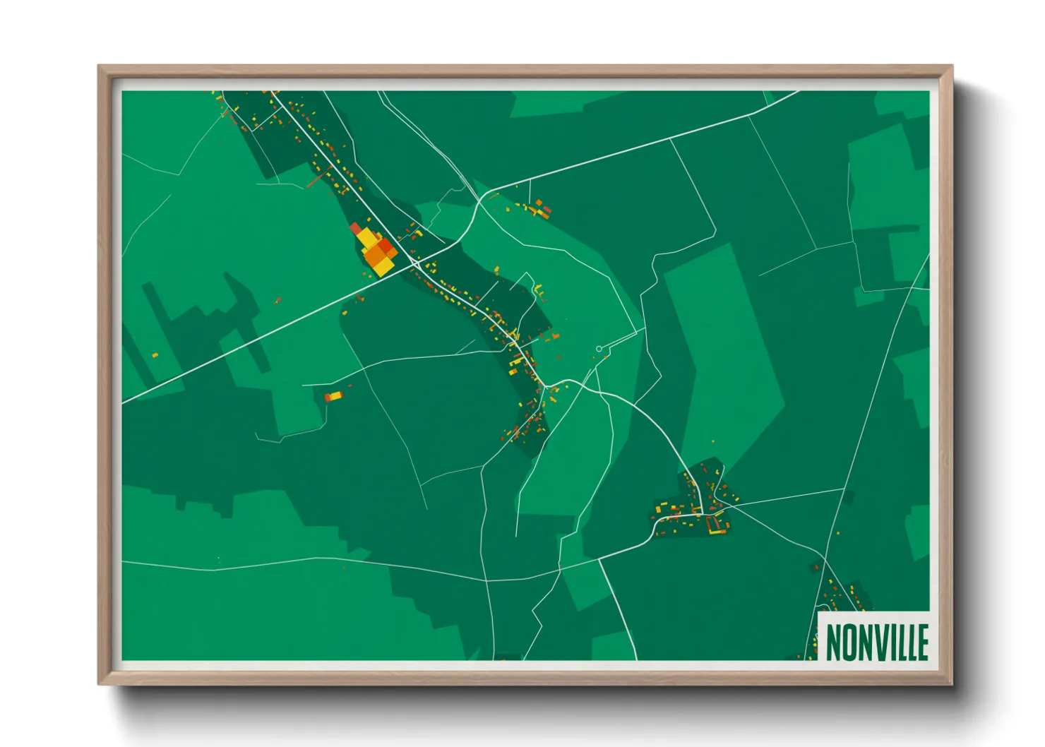 Une affiche de carte sur Nonville