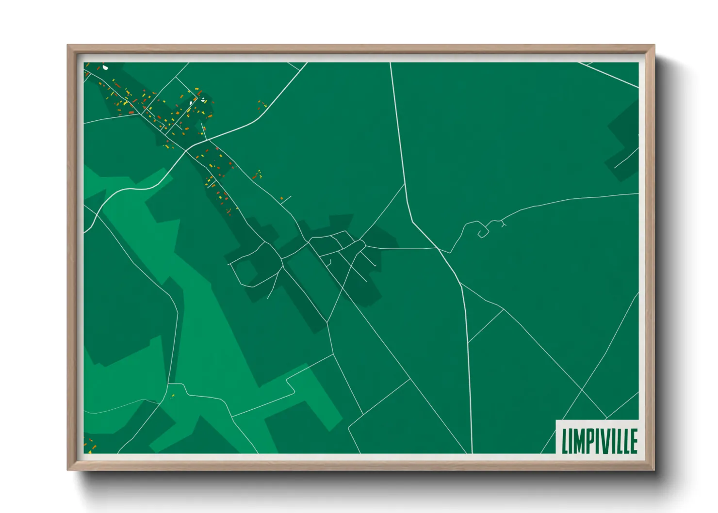 Une affiche de carte sur Limpiville