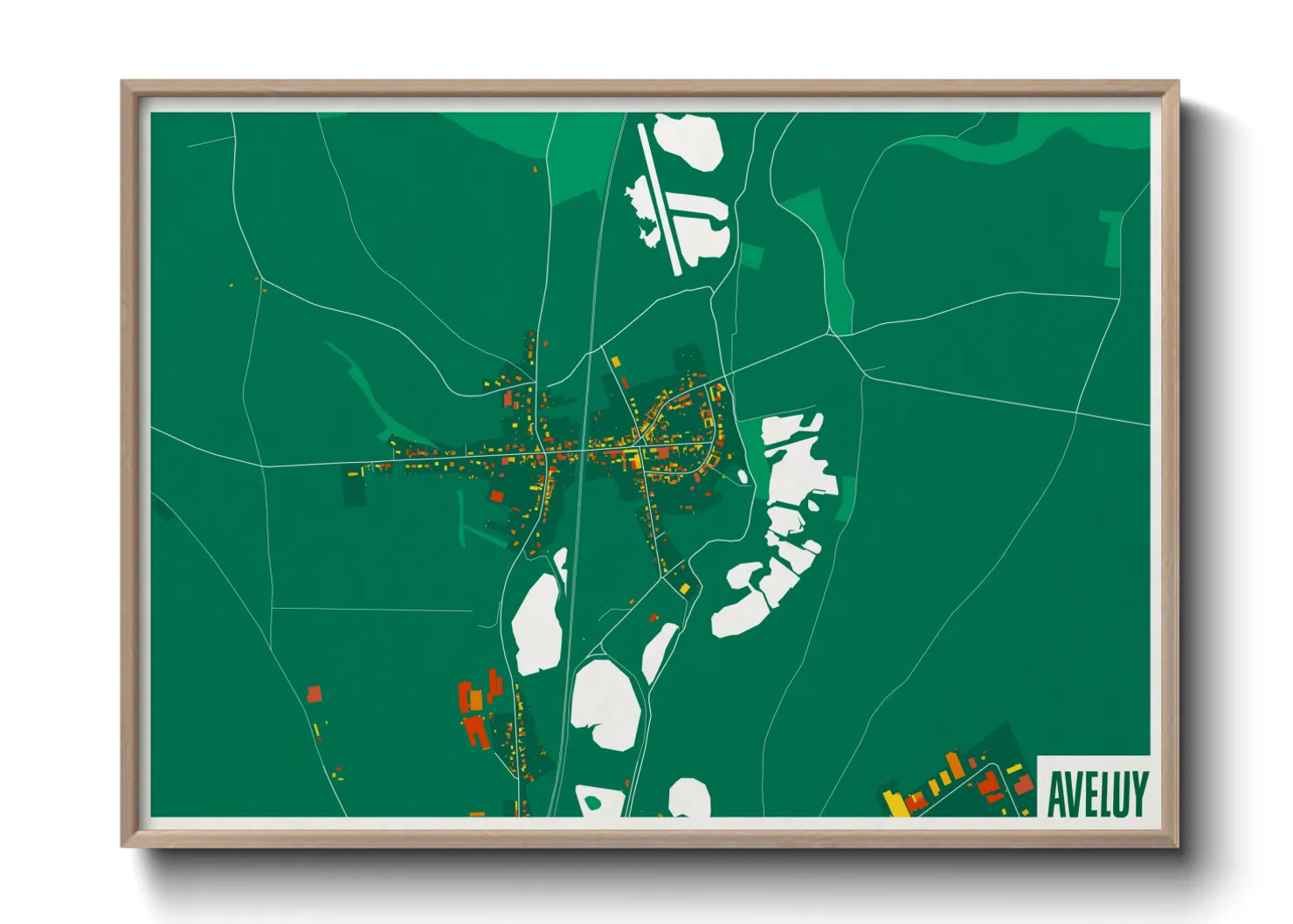 Une affiche de carte sur Aveluy