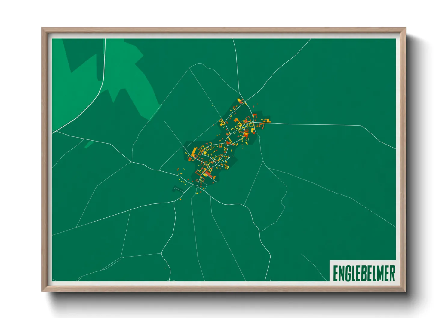 Une affiche de carte sur Englebelmer